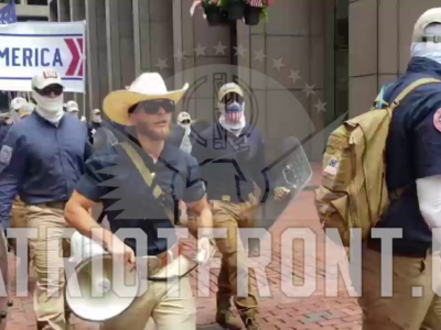 Patriot Front Demonstrates in Boston March for Independence Day